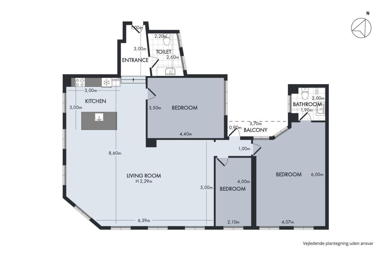 Sanders Regent - Chic Three-Bedroom Apartment Near Central Square Copenaghen Esterno foto